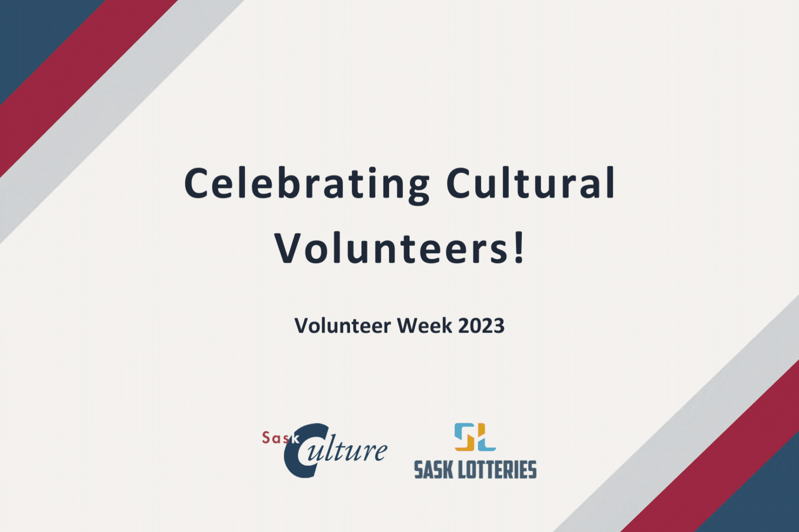 A gif showing photos and quotes of cultural volunteers from across Saskatchewan.