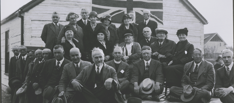 Prince Albert Historical Society members in 1932 at the opening of the Heritage Museum.