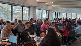 A photo of a meeting of cultural leaders (ECO gathering in October 2022 ) where they discussed key questions on moving forward with Inclusion, Diversity, Equity and Accessibility (IDEA).