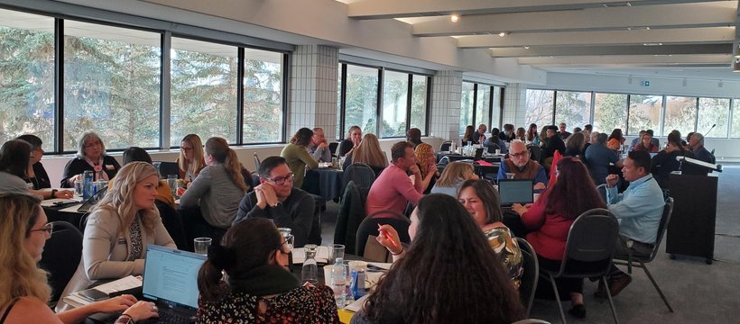 A photo of a meeting of cultural leaders (ECO gathering in October 2022 ) where they discussed key questions on moving forward with Inclusion, Diversity, Equity and Accessibility (IDEA).