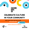 Text: Celebrate Culture in Your Community! 2024 Culture Days Hub Sponsorship. Available Now. saskculture.ca/culturedays