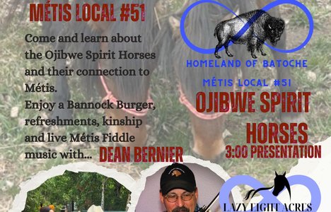 Poster for the event with photos of Dean Bernier playing the fiddle.