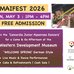 Poster for event with a image of people dancing around a Maypole