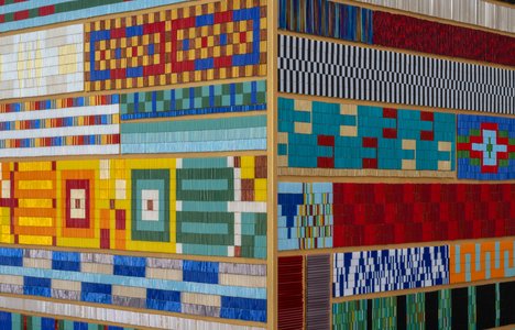 Photo of a art piece done by Dyani White Hawk