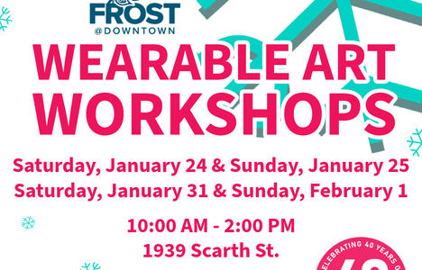 Poster for the event with a image of a snowflake