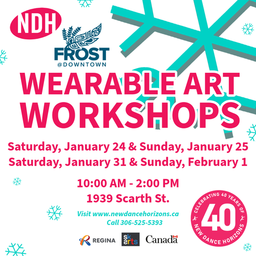 Poster for the event with a image of a snowflake