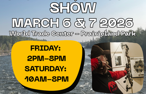 A promo poster for the webinar with a scenic lake landscape with two photos of people doing outdoor activities.