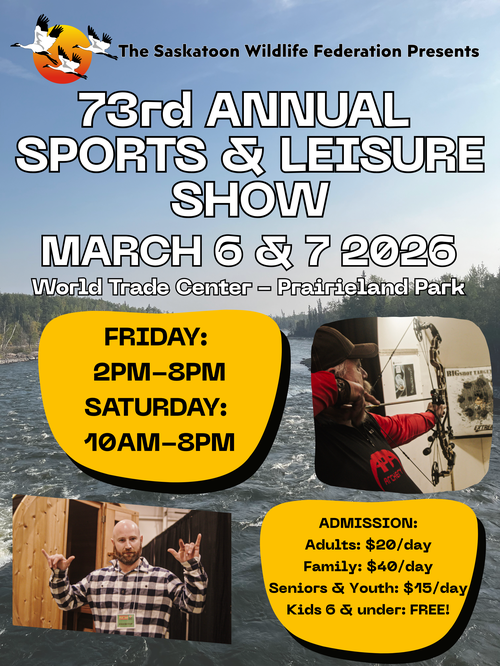 A promo poster for the webinar with a scenic lake landscape with two photos of people doing outdoor activities.