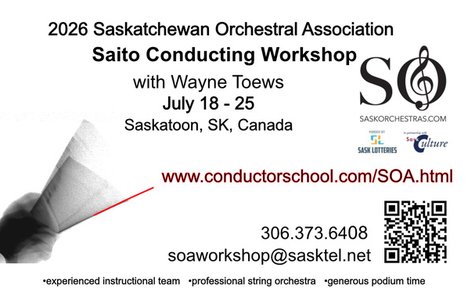 SaskOrchestras Saito International Conducting Workshop
