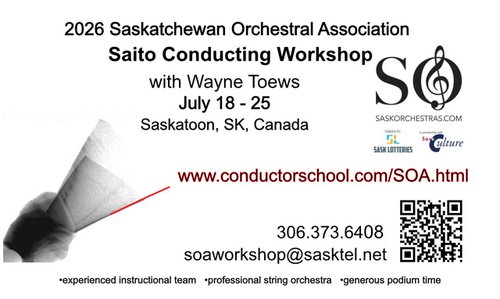 SaskOrchestras Saito International Conducting Workshop