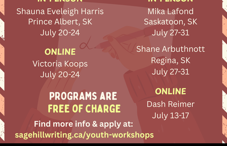 Poster for event with a list of all the youth programs.