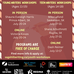 Poster for event with a list of all the youth programs.