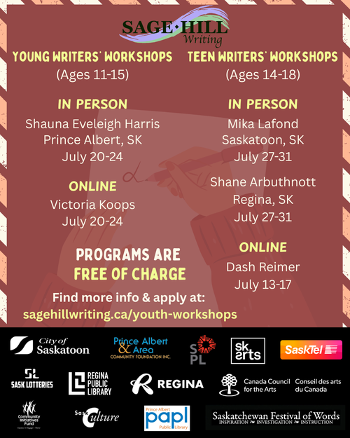Poster for event with a list of all the youth programs.