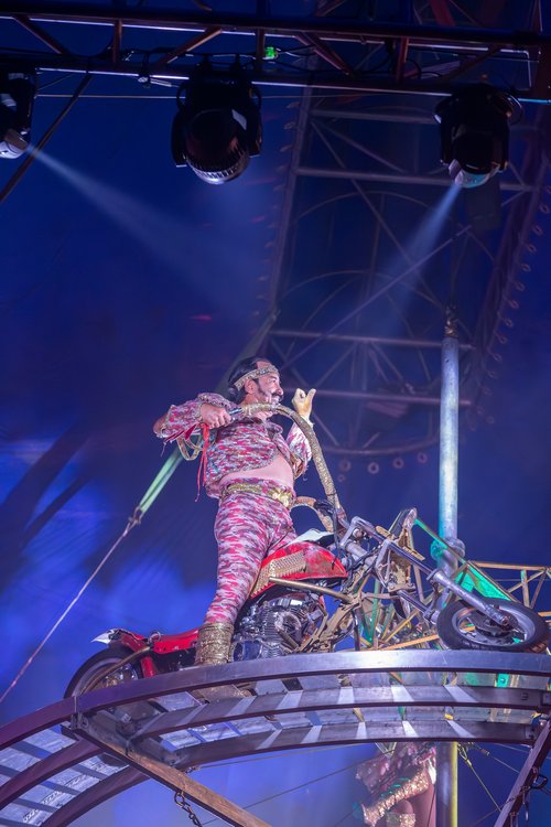 Image of a man on motorcycle
