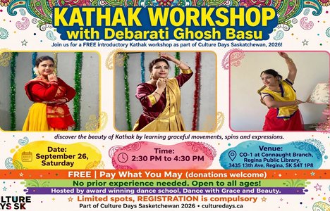 Details and images of the Kathak Workshop