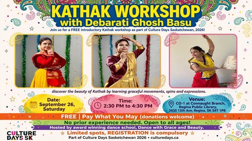 Details and images of the Kathak Workshop