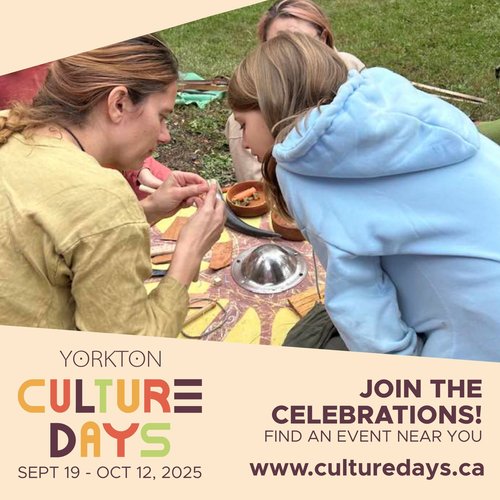 Image of an adult female showing to children how to craft beads. Details of the event are also mentioned.