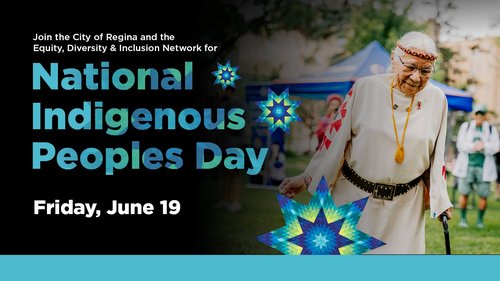 Poster for an event with a photo of a elder dancing.