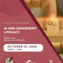 Details of webinar om AI & Judgment Literacy: Navigating the Future of Culture with Confidence.