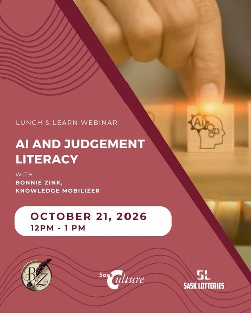 Details of unch & learn webinar, AI & Judgment Literacy: Navigating the Future of Culture with Confidence.