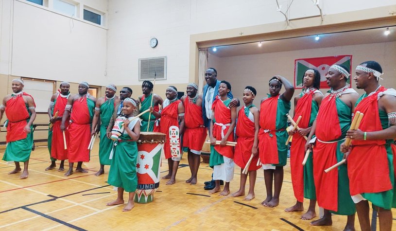 African dance troup