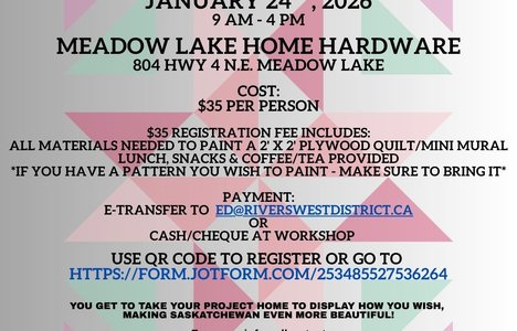 A promo poster for the webinar. QR code for registration.