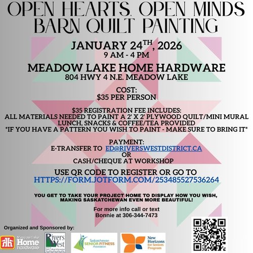 A promo poster for the webinar. QR code for registration.