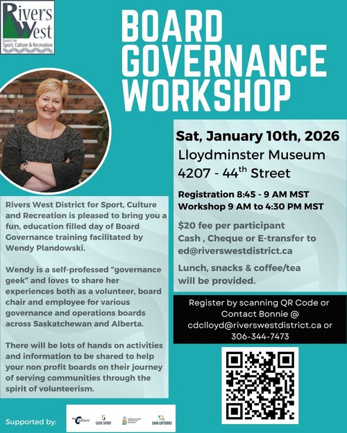 Poster of the event with a QR code to register.