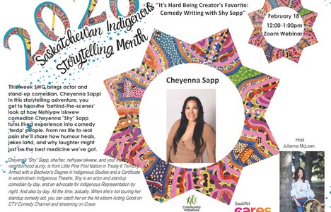 Poster for event with a picture of Cheyenna Sapp