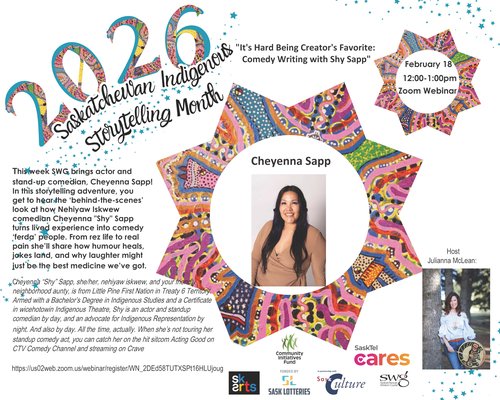 Poster for event with a picture of Cheyenna Sapp