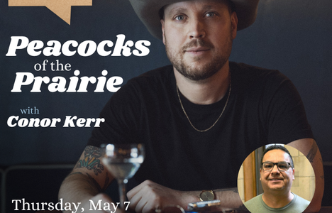 Poster for event with a photo of Conor Kerr