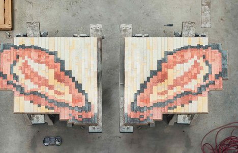 Cooking Sections, Bivalve Murals – Being Shellfish, (2023–ongoing), waste shell terrazzo mural. Photo: Jordan Young. Courtesy of the artists.