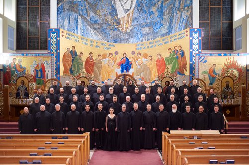 Large male choral ensemble