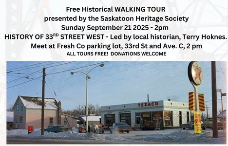 History of 33rd Street West Saskatoon Walking Tour