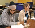 Dene learners Alexandra George and Jennifer Malmsten WEB