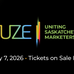 Poster for event with a dark background with a few colors on the edges.