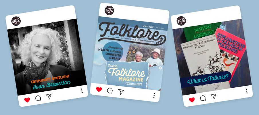 A group of social media posts from the SHFS, showing their new social content style.