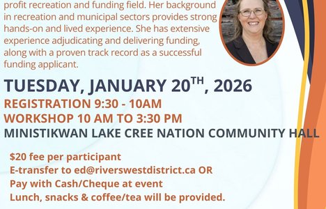 A promo poster for the webinar with a QR code for registration.