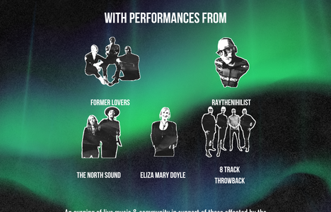 Poster of event with images of the performers
