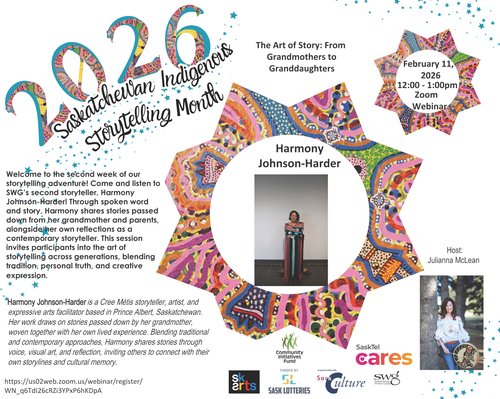 Poster for event with an image of Harmony Johnson-Harder