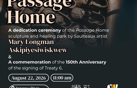 A poster with the details of the passage home