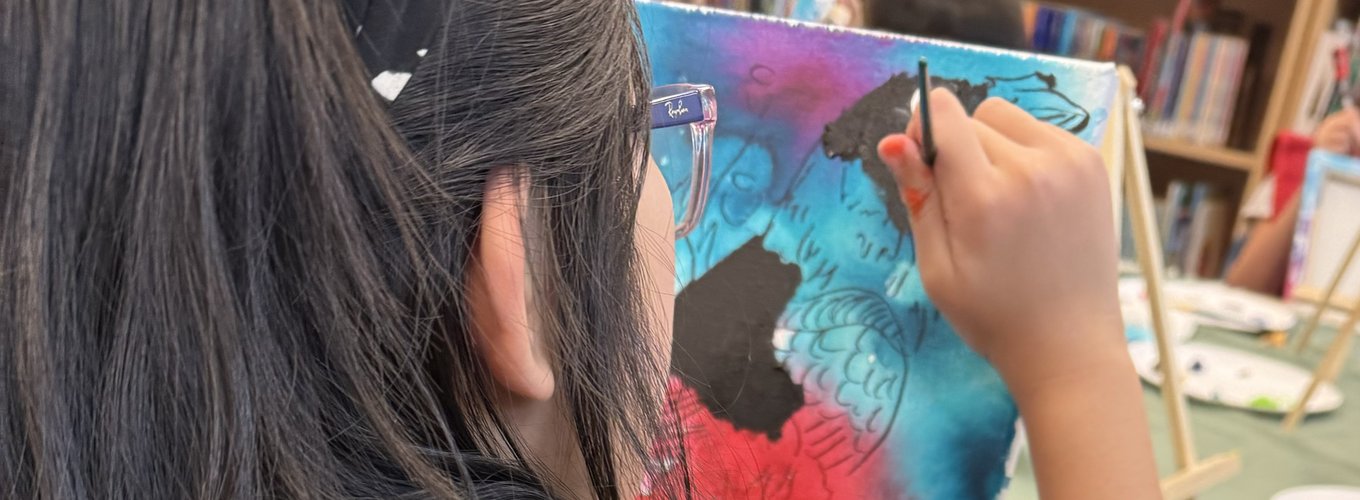 Child painting