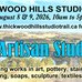 Poster for the event with a photo of rolling hills and lakes