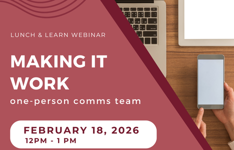 Poster of event with a image of a laptop, tablet and phone