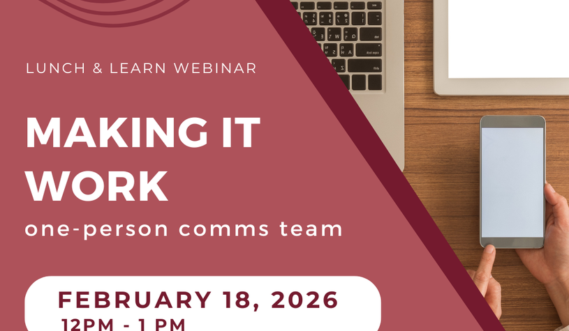 Poster for webinar with a image of a laptop, tablet and phone.