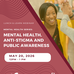 Poster for event with a lady smiling and high-fiving someone.