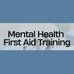 Image of people helping others climb with the words Mental Health First Aid Training.