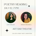 Poster of two poets with event details