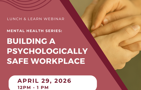 Poster for event with an image of two people holding hands