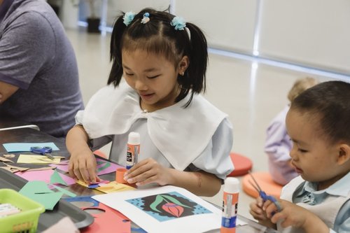 Youth participate in art making at a past WEGO.
